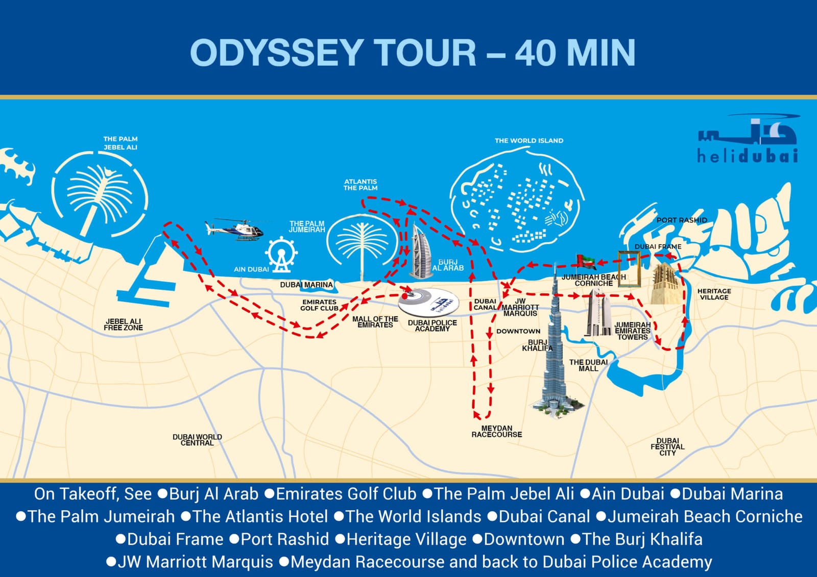 Карта маршрута: Odyssey Tour, 40 мин